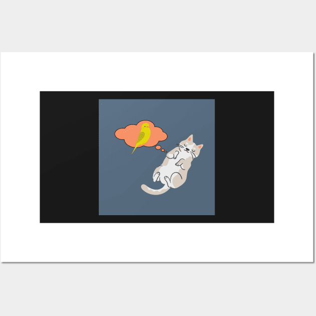 Cat's best friend Wall Art by PedaDesign